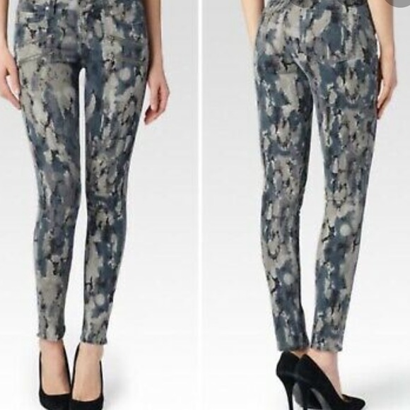 PAIGE Pants - PAIGE Edgemont Snake Skin Skinny Jeans / 27